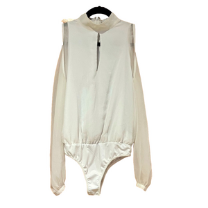 Shinestar White Off The Shoulder Bodysuit BNWT